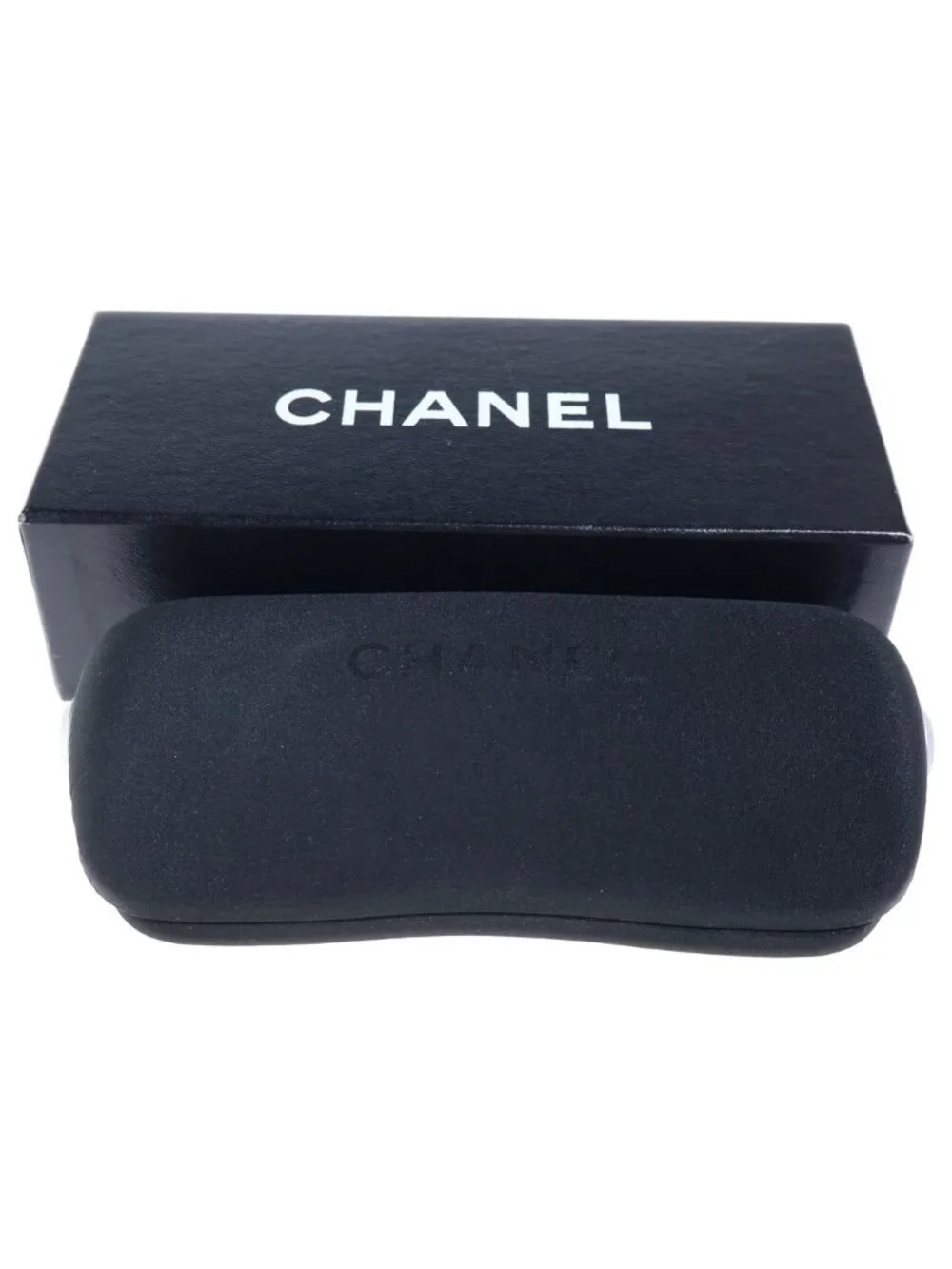 Chanel Choco Bar Square Frame Sunglasses Eyewear 56 Black Purple